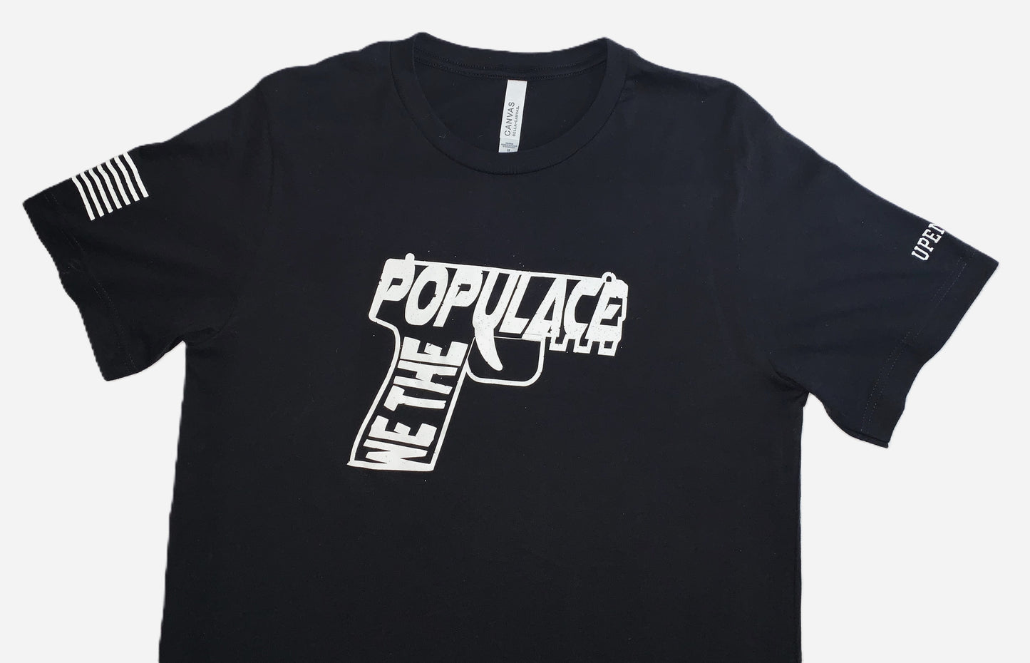Upended T-Shirt Unisex Short Sleeve We The Populace (Bold)