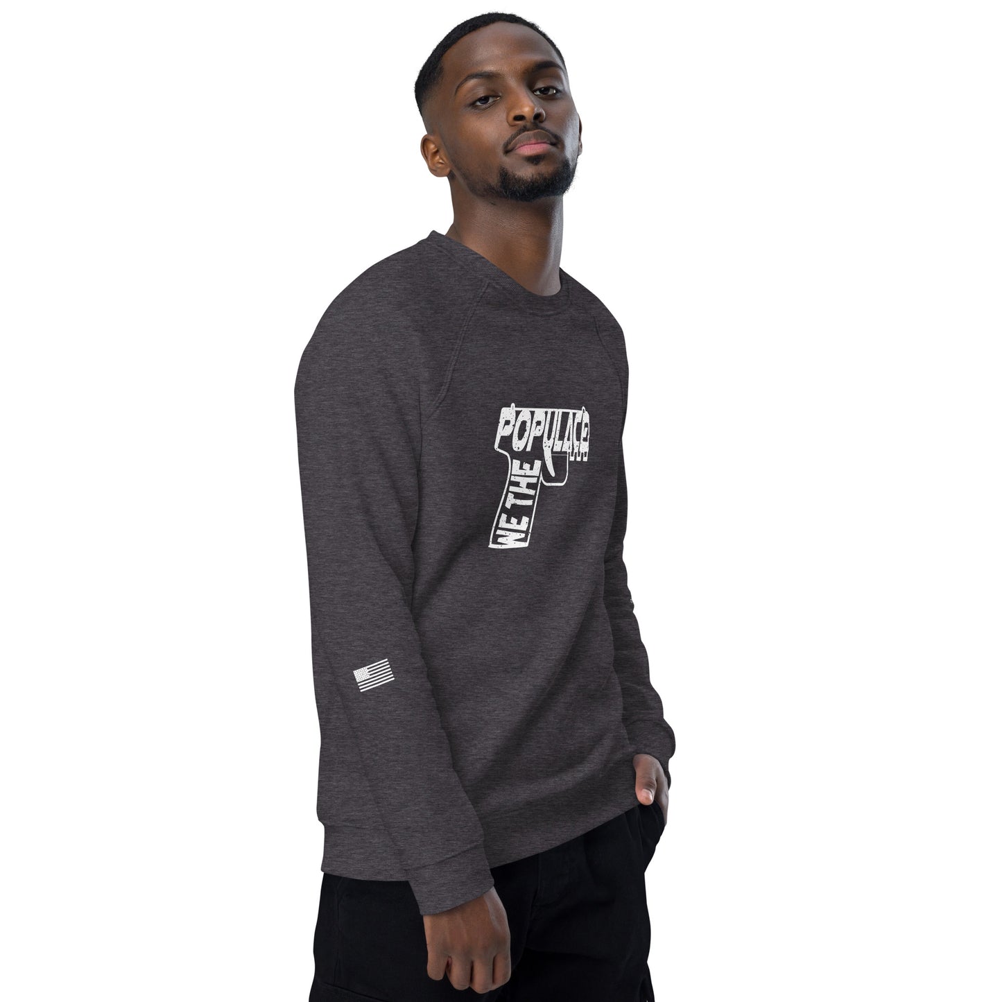 Upended Unisex organic raglan sweatshirt Populace
