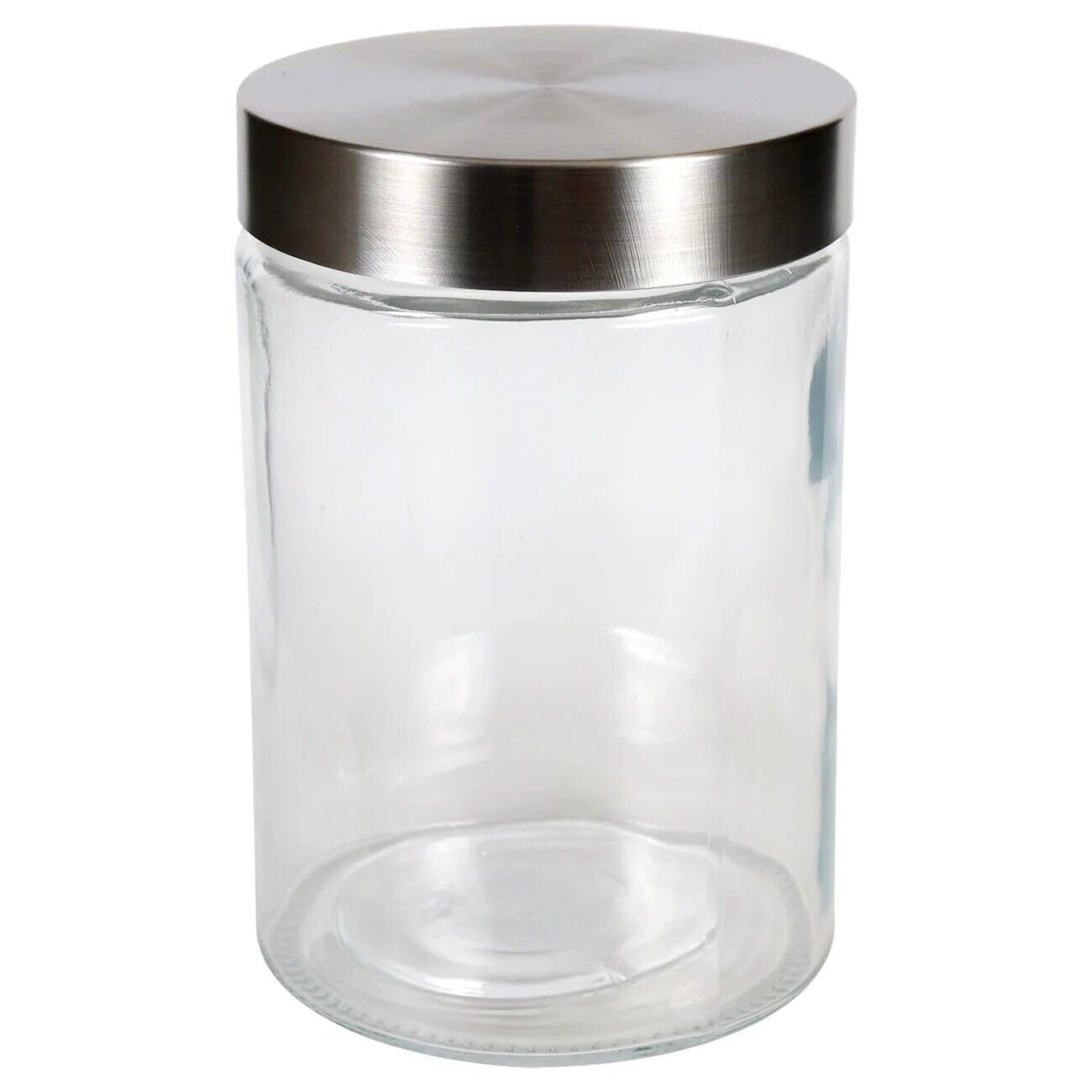 Glass Jar with Stainless Steel Lids