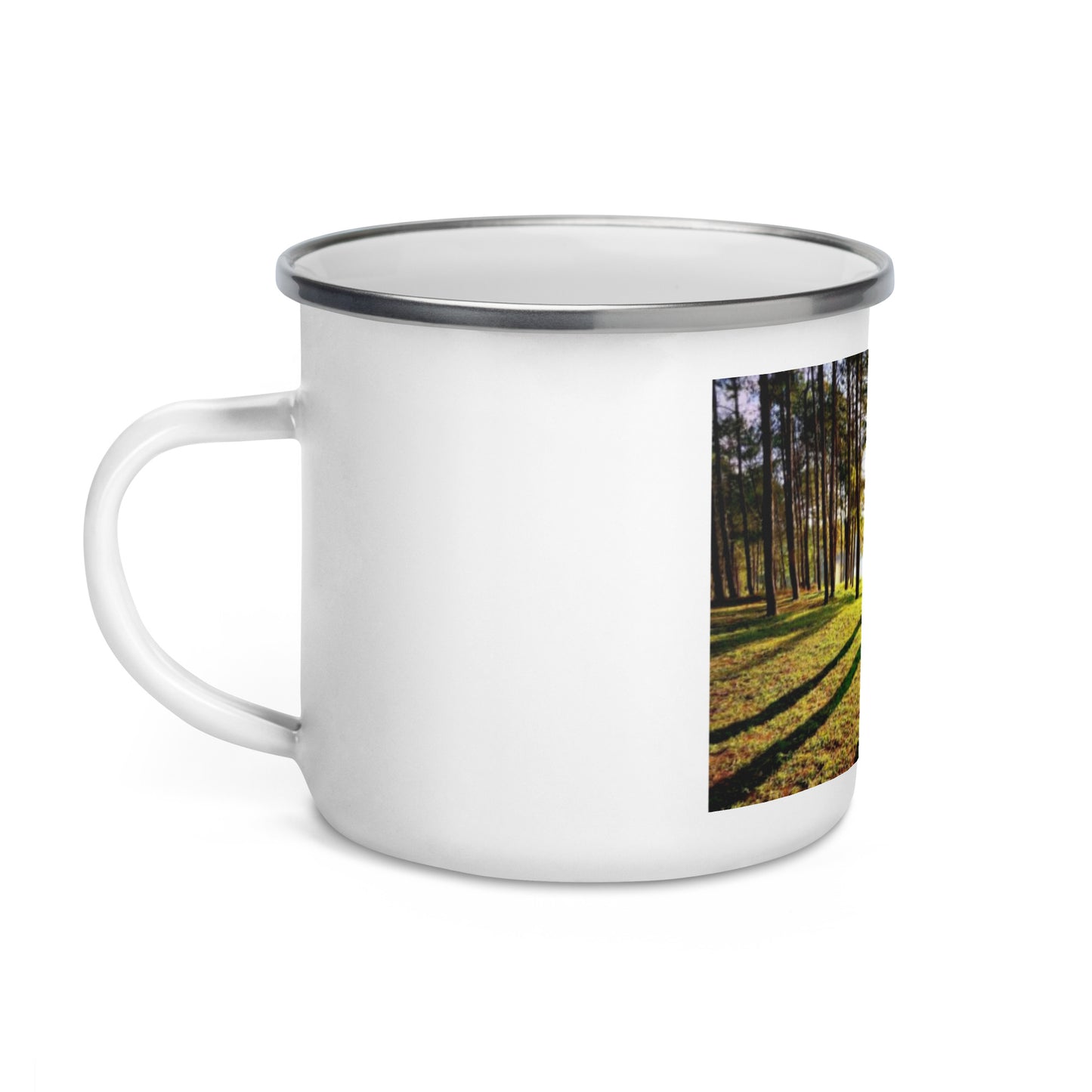 UPENDED ENAMEL MUG
