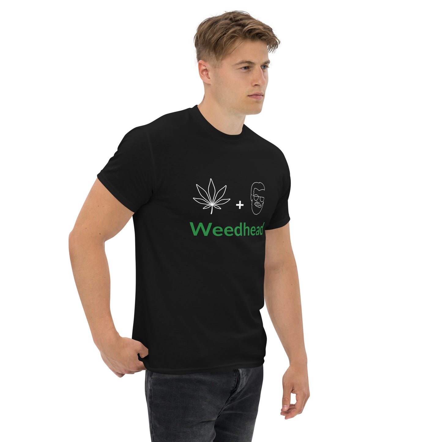 UPENDED MEN'S CLASSIC T-SHIRT WEED HEAD