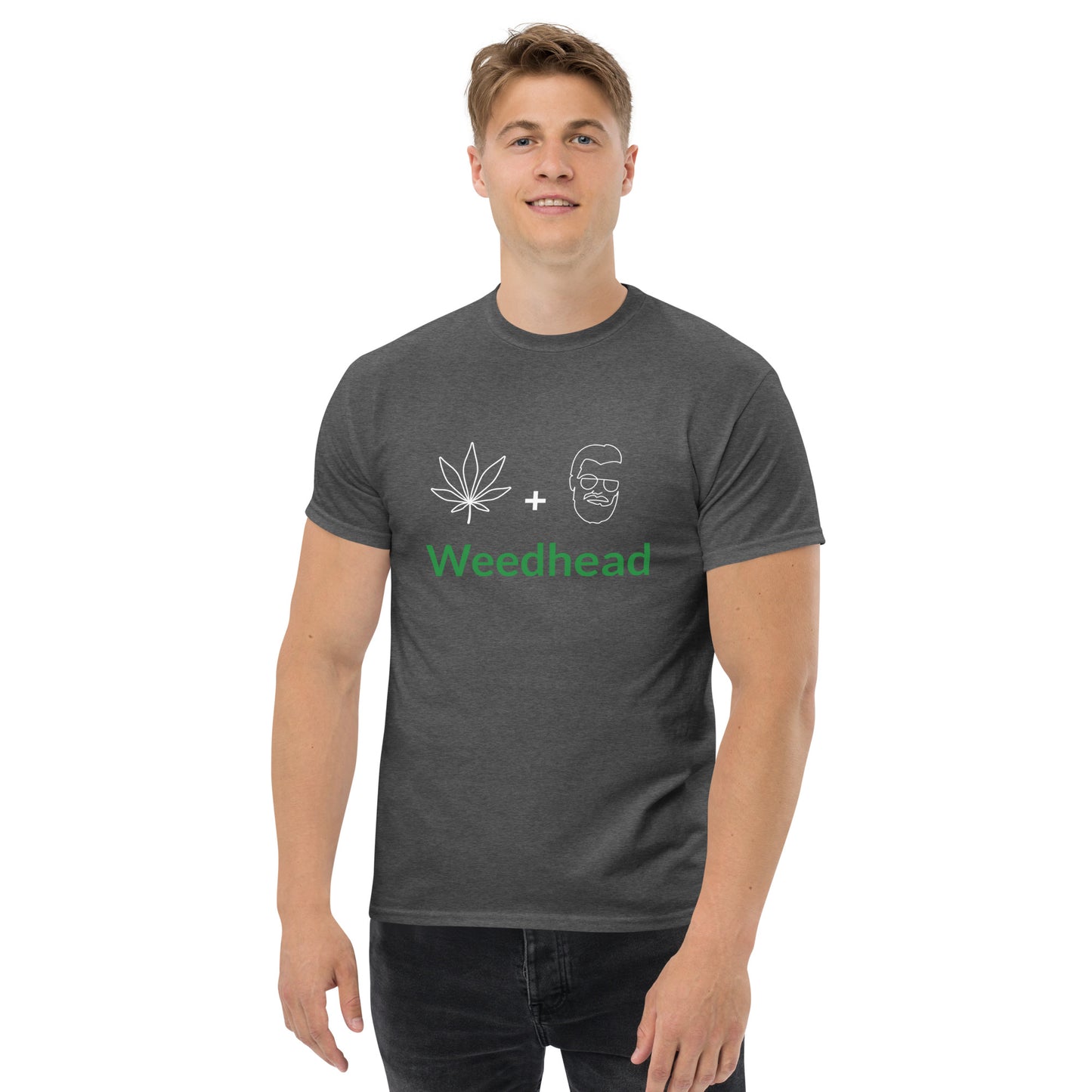 UPENDED MEN'S CLASSIC T-SHIRT WEED HEAD