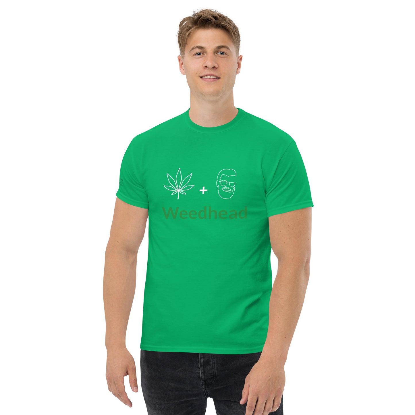 UPENDED MEN'S CLASSIC T-SHIRT WEED HEAD