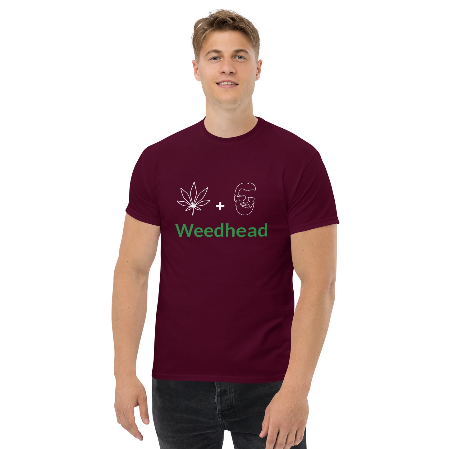 UPENDED MEN'S CLASSIC T-SHIRT WEED HEAD