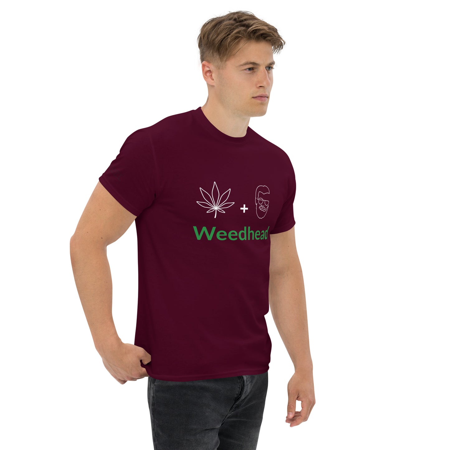 UPENDED MEN'S CLASSIC T-SHIRT WEED HEAD