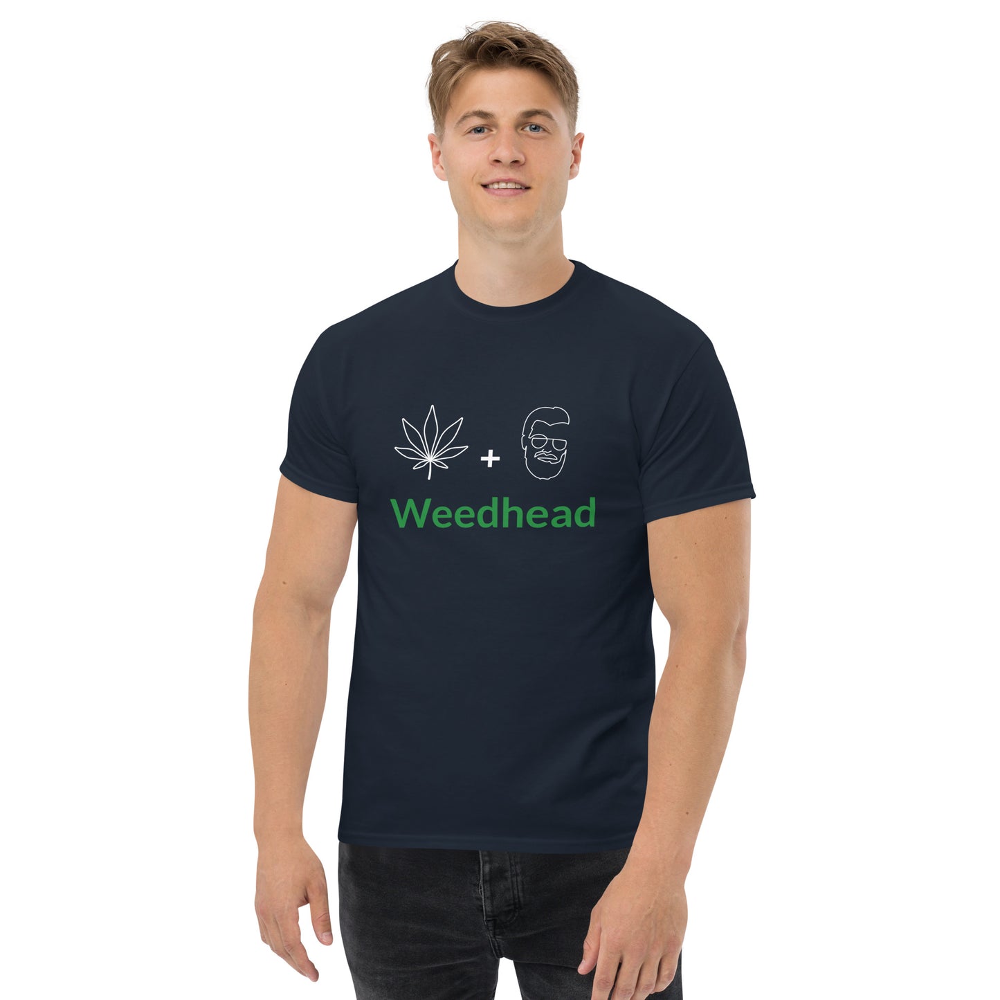 UPENDED MEN'S CLASSIC T-SHIRT WEED HEAD