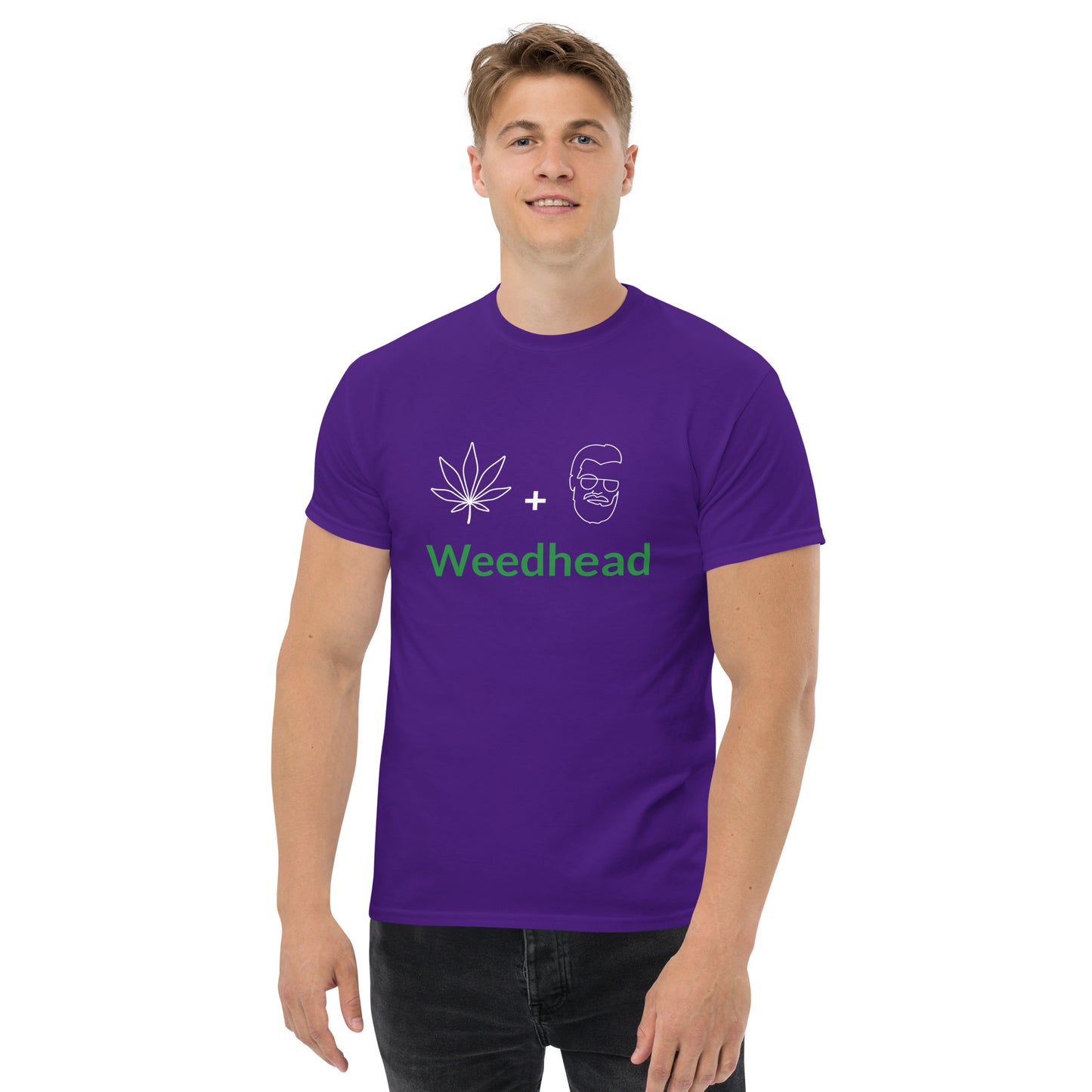 UPENDED MEN'S CLASSIC T-SHIRT WEED HEAD