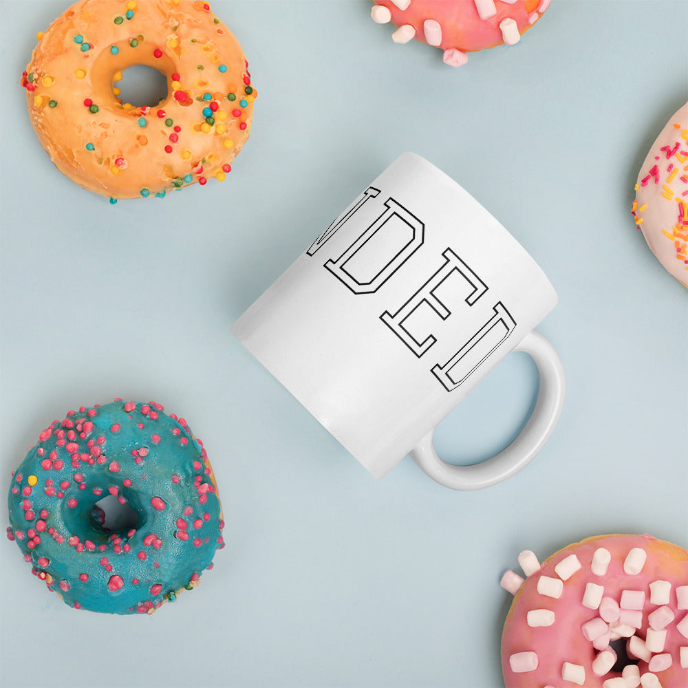 UPENDED MUG WHITE GLOSSY SIGNATURE