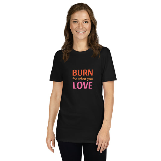 Upended Short-Sleeve Unisex T-Shirt burn
