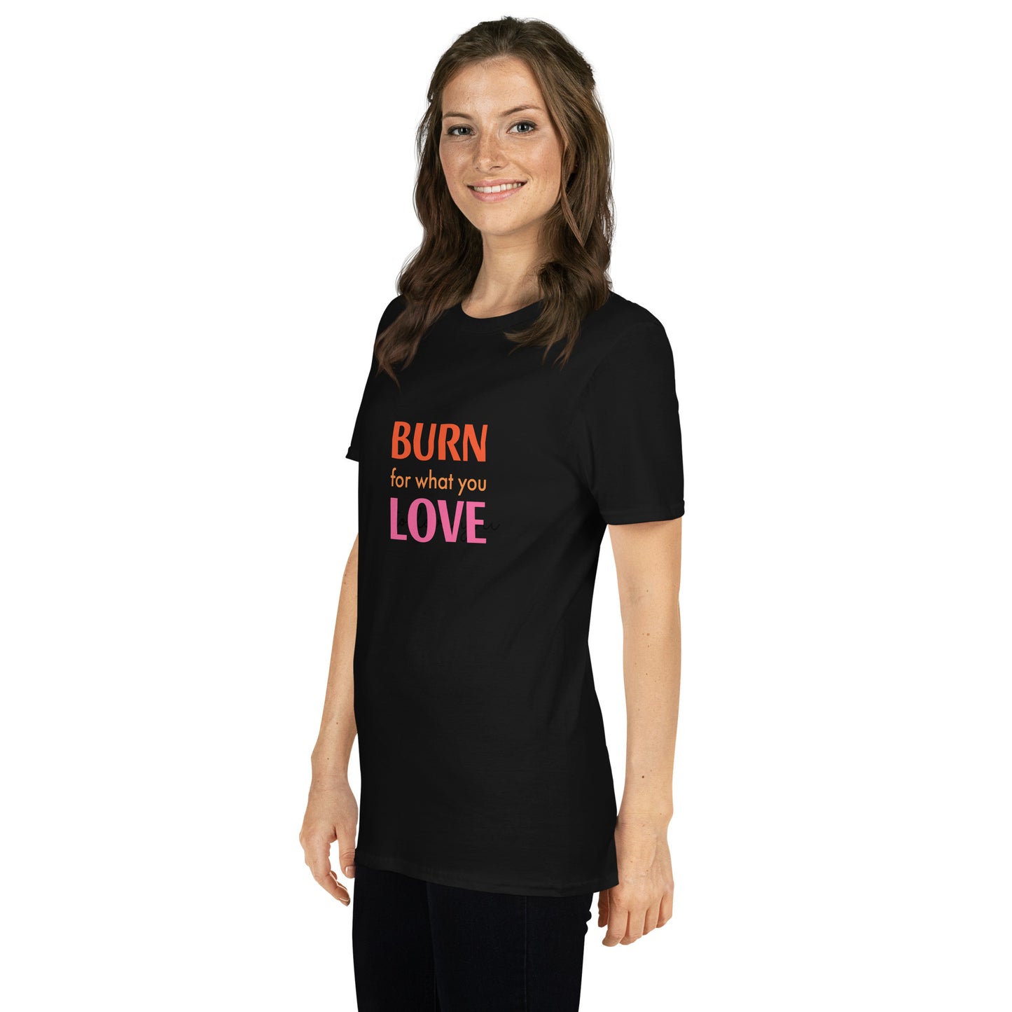 Upended Short-Sleeve Unisex T-Shirt burn