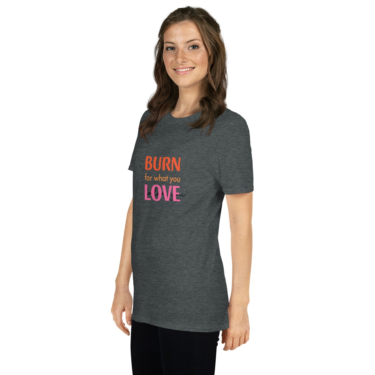 Upended Short-Sleeve Unisex T-Shirt burn