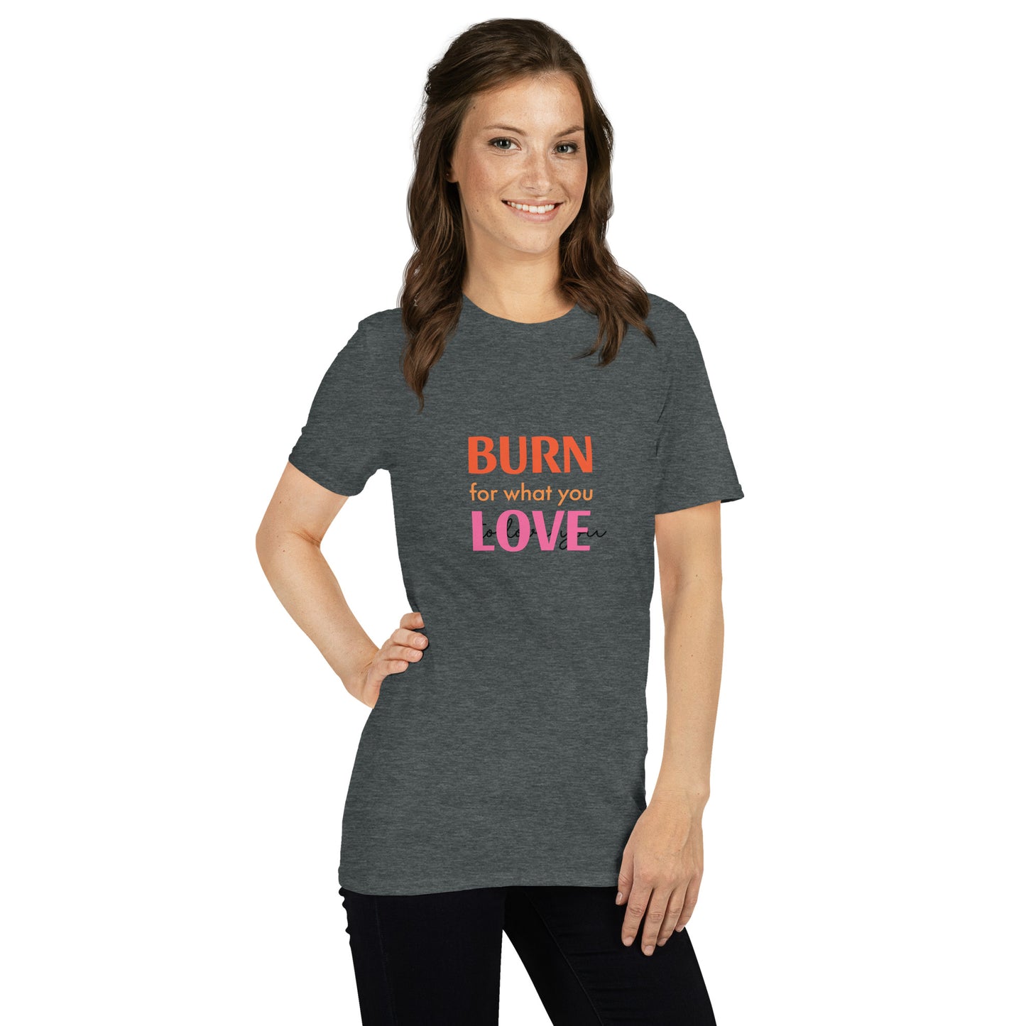 Upended Short-Sleeve Unisex T-Shirt burn