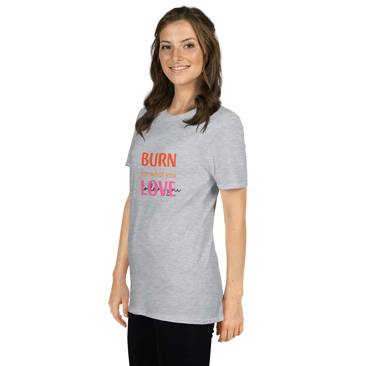 Upended Short-Sleeve Unisex T-Shirt burn