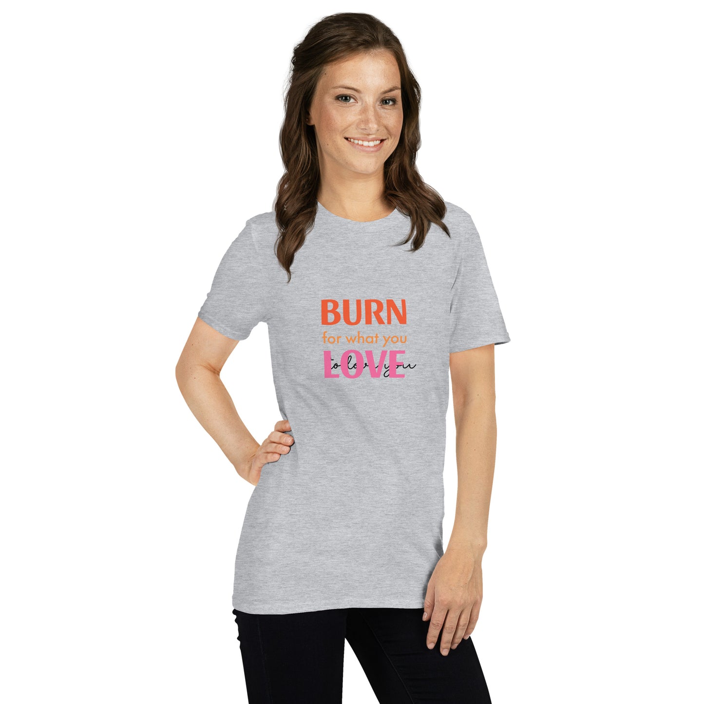 Upended Short-Sleeve Unisex T-Shirt burn