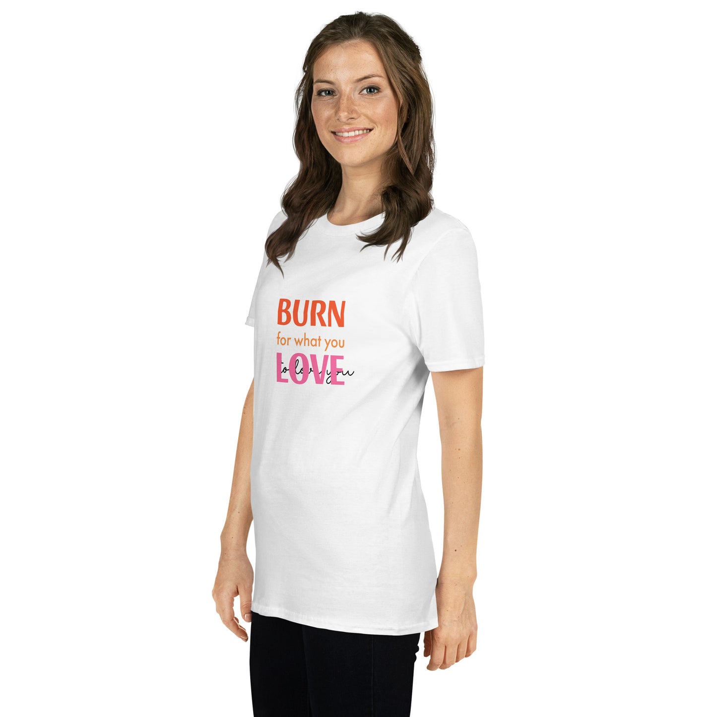 Upended Short-Sleeve Unisex T-Shirt burn