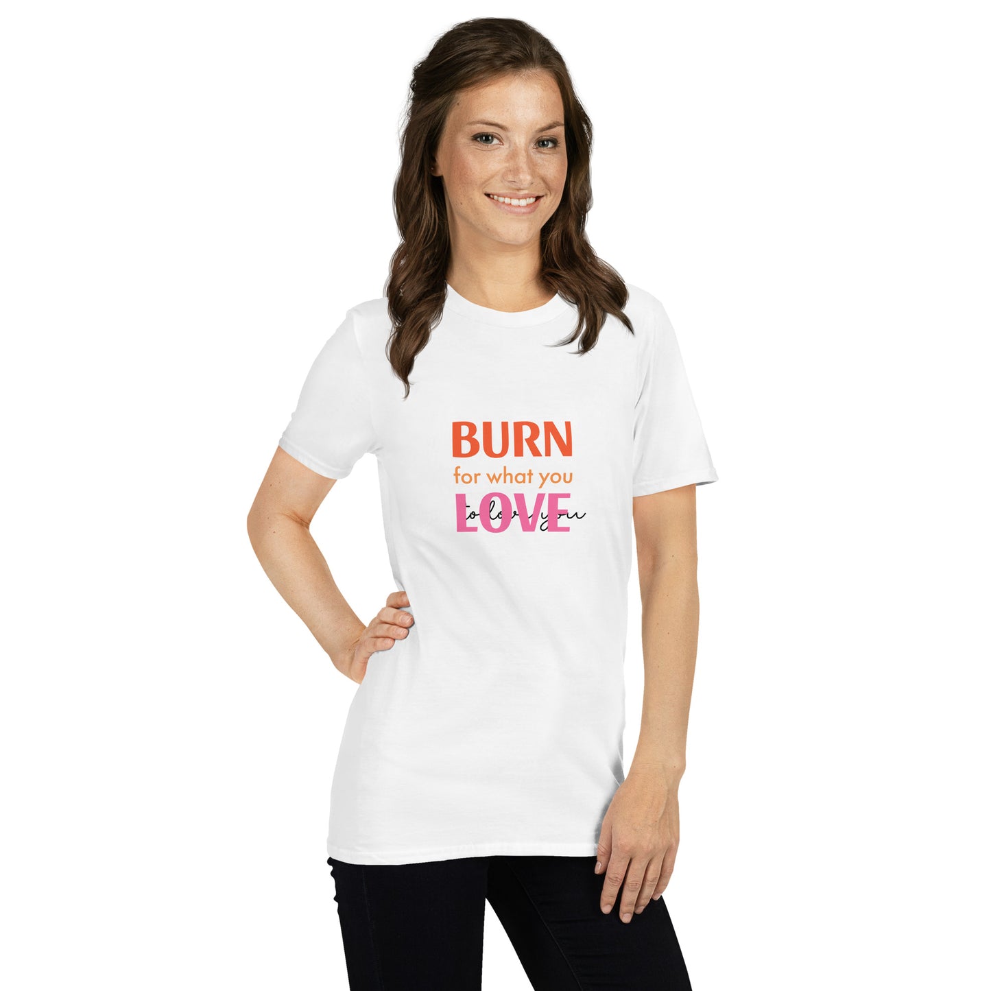 Upended Short-Sleeve Unisex T-Shirt burn