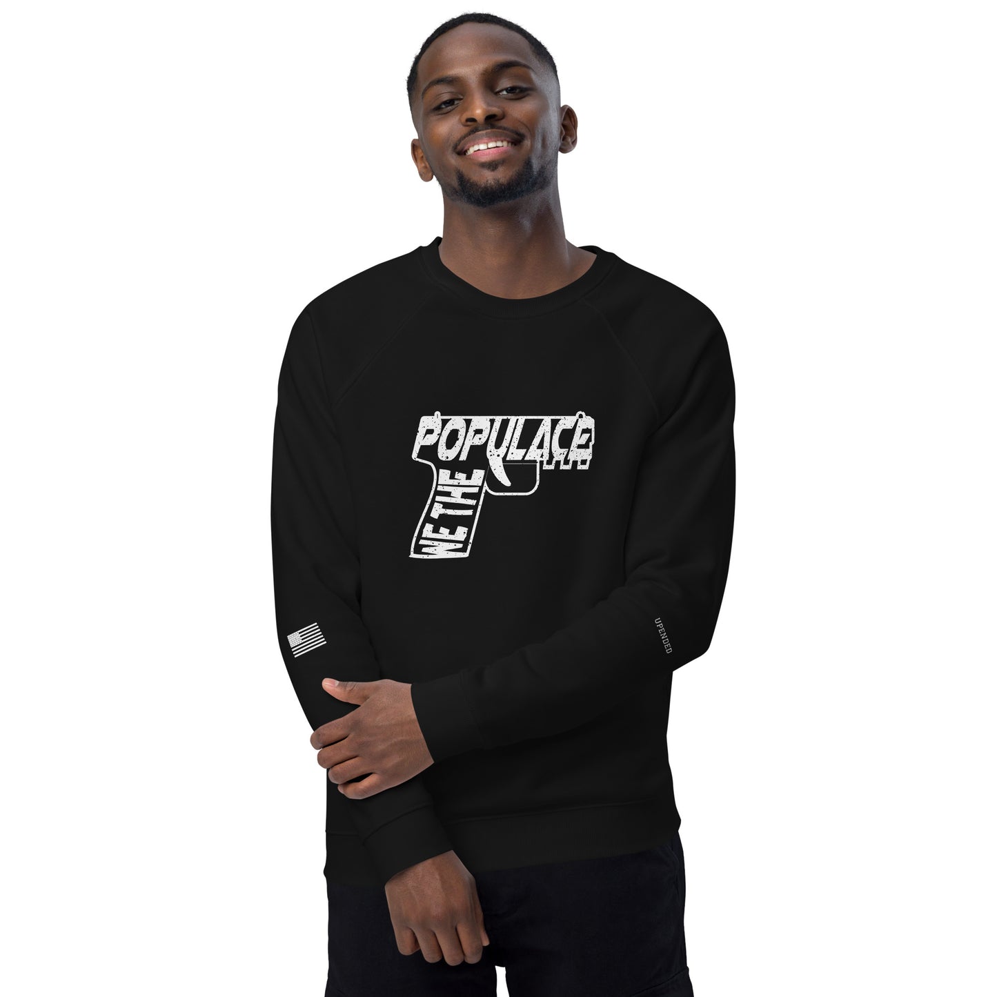 Upended Unisex organic raglan sweatshirt Populace