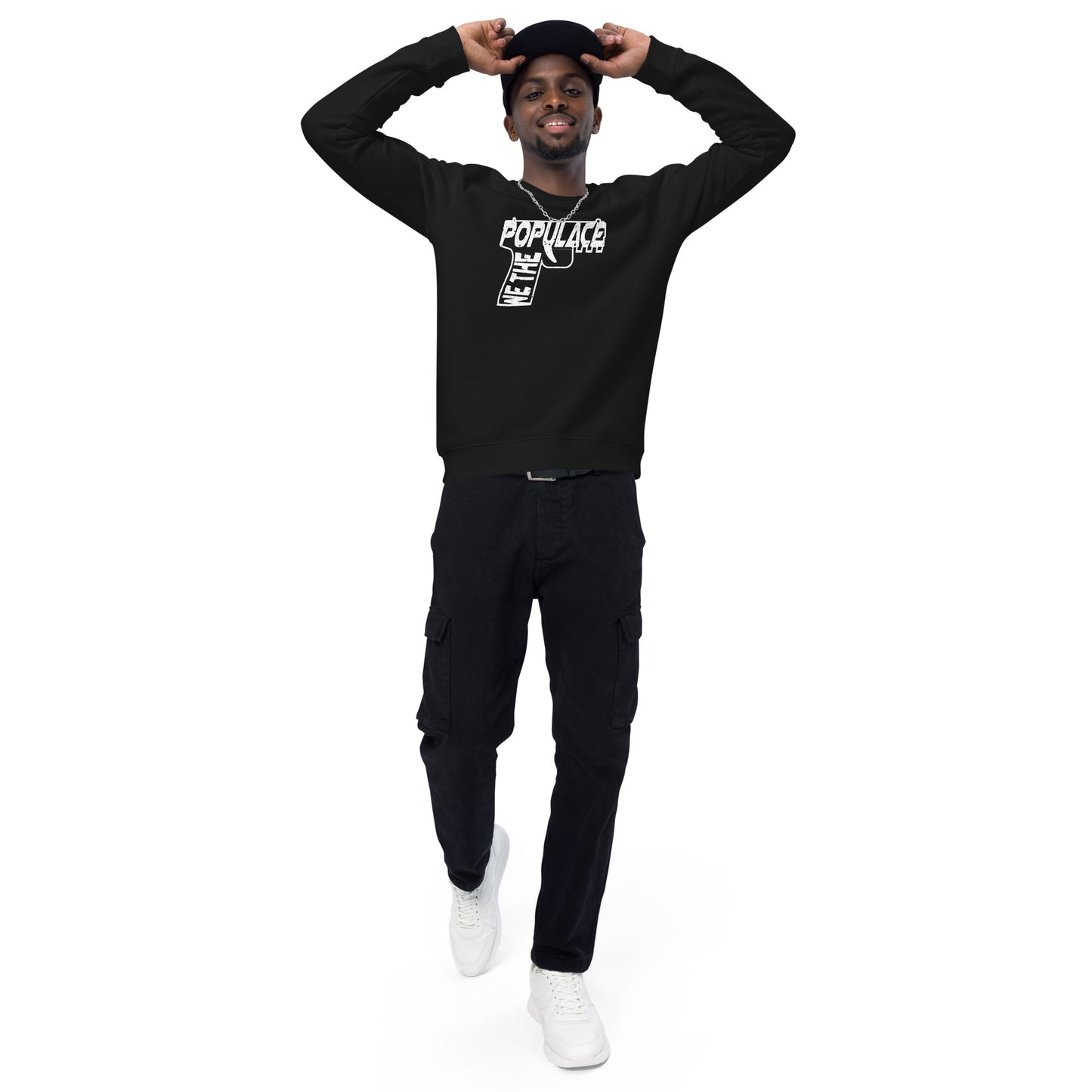 Upended Unisex organic raglan sweatshirt Populace