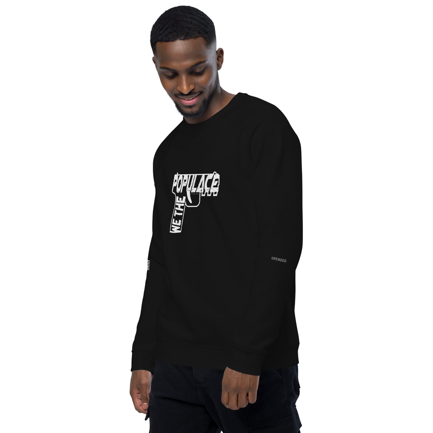 Upended Unisex organic raglan sweatshirt Populace