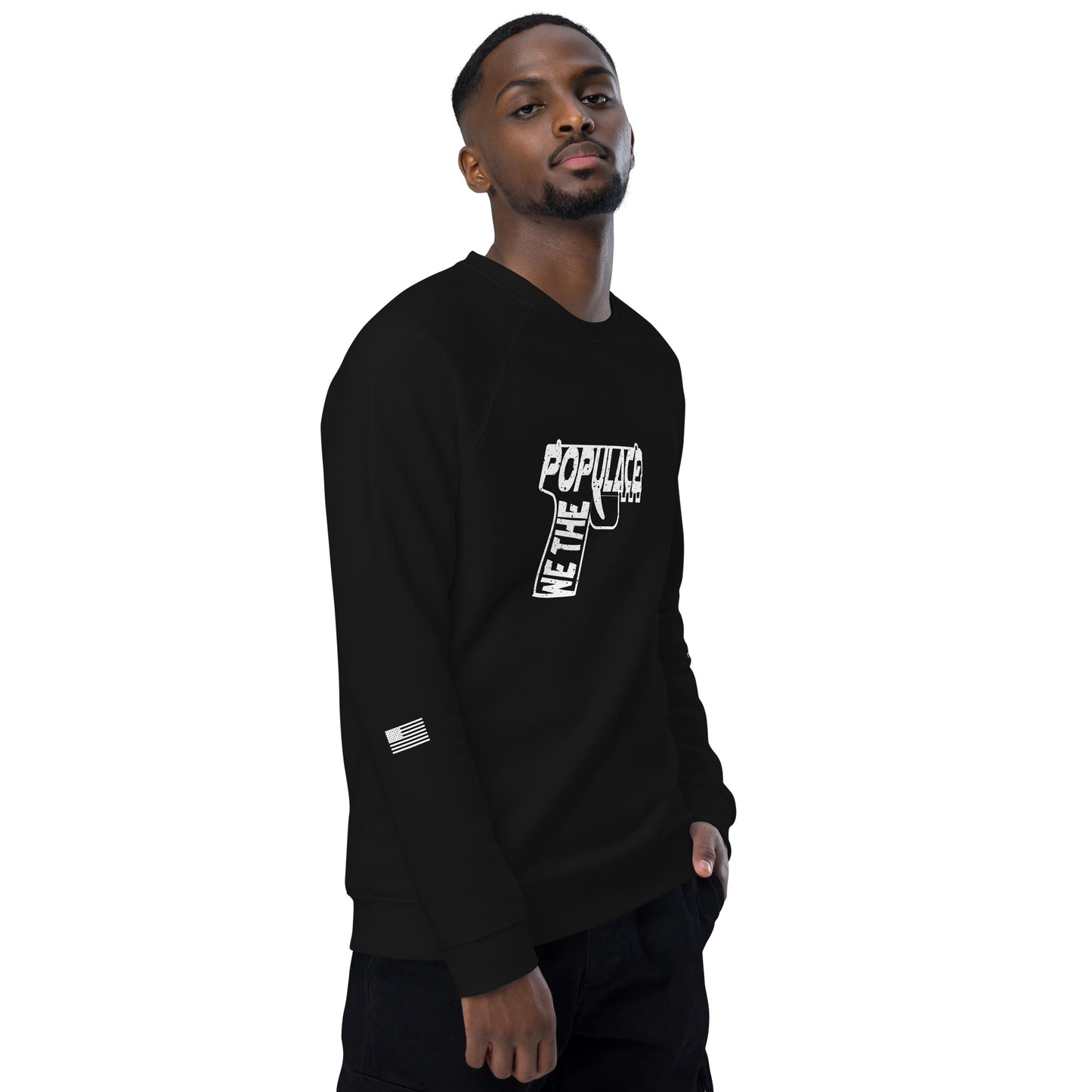 Upended Unisex organic raglan sweatshirt Populace