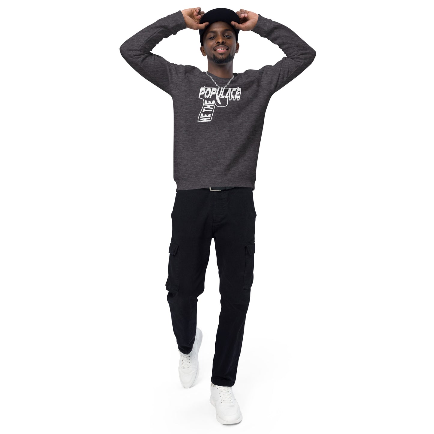Upended Unisex organic raglan sweatshirt Populace