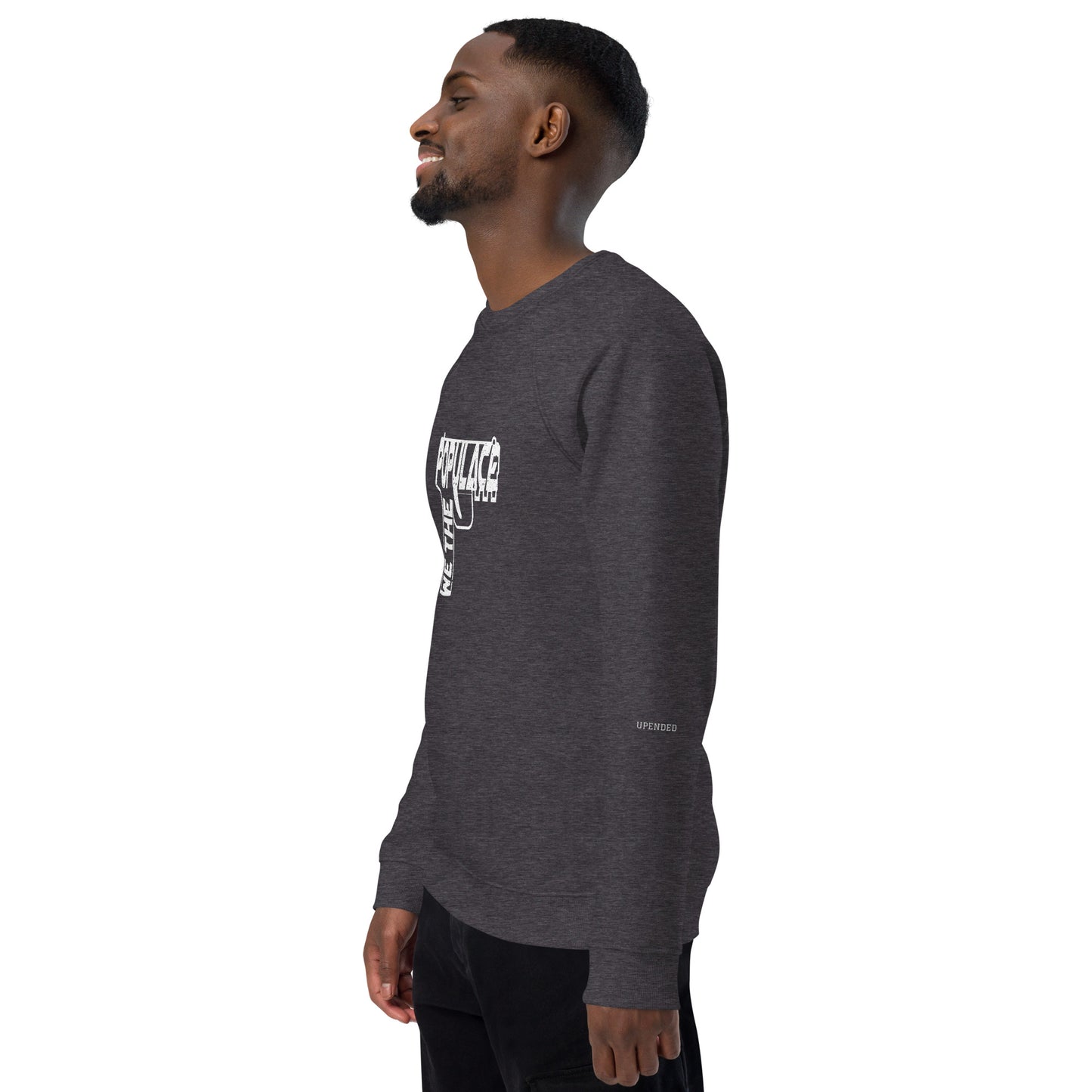 Upended Unisex organic raglan sweatshirt Populace