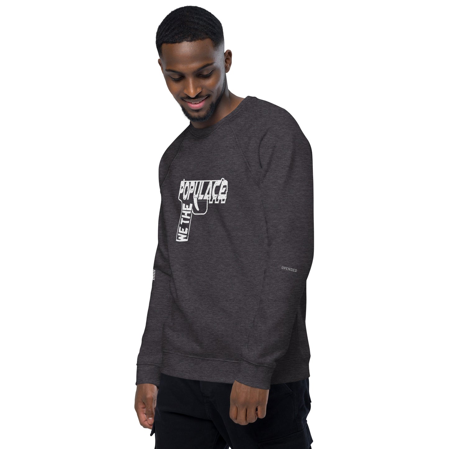Upended Unisex organic raglan sweatshirt Populace