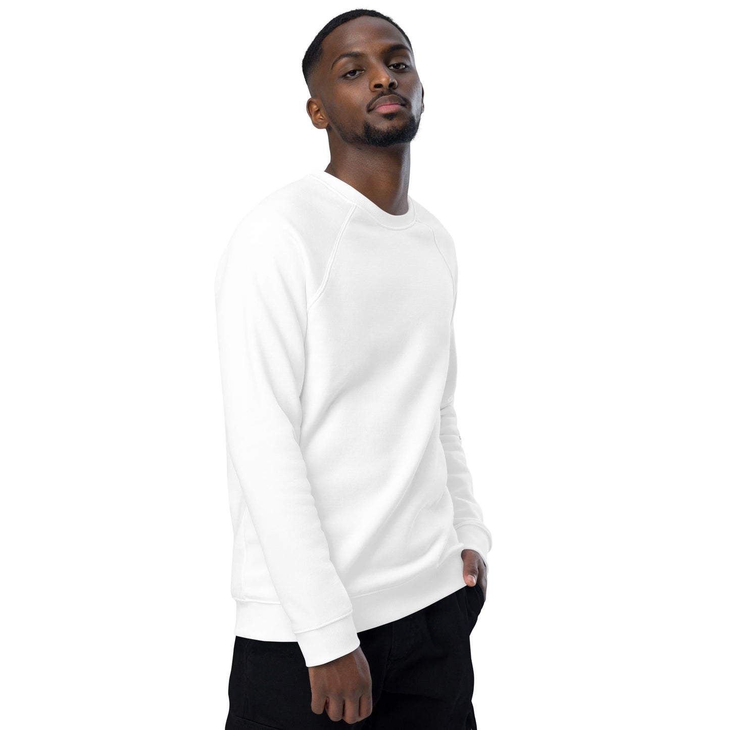 Upended Unisex organic raglan sweatshirt Populace