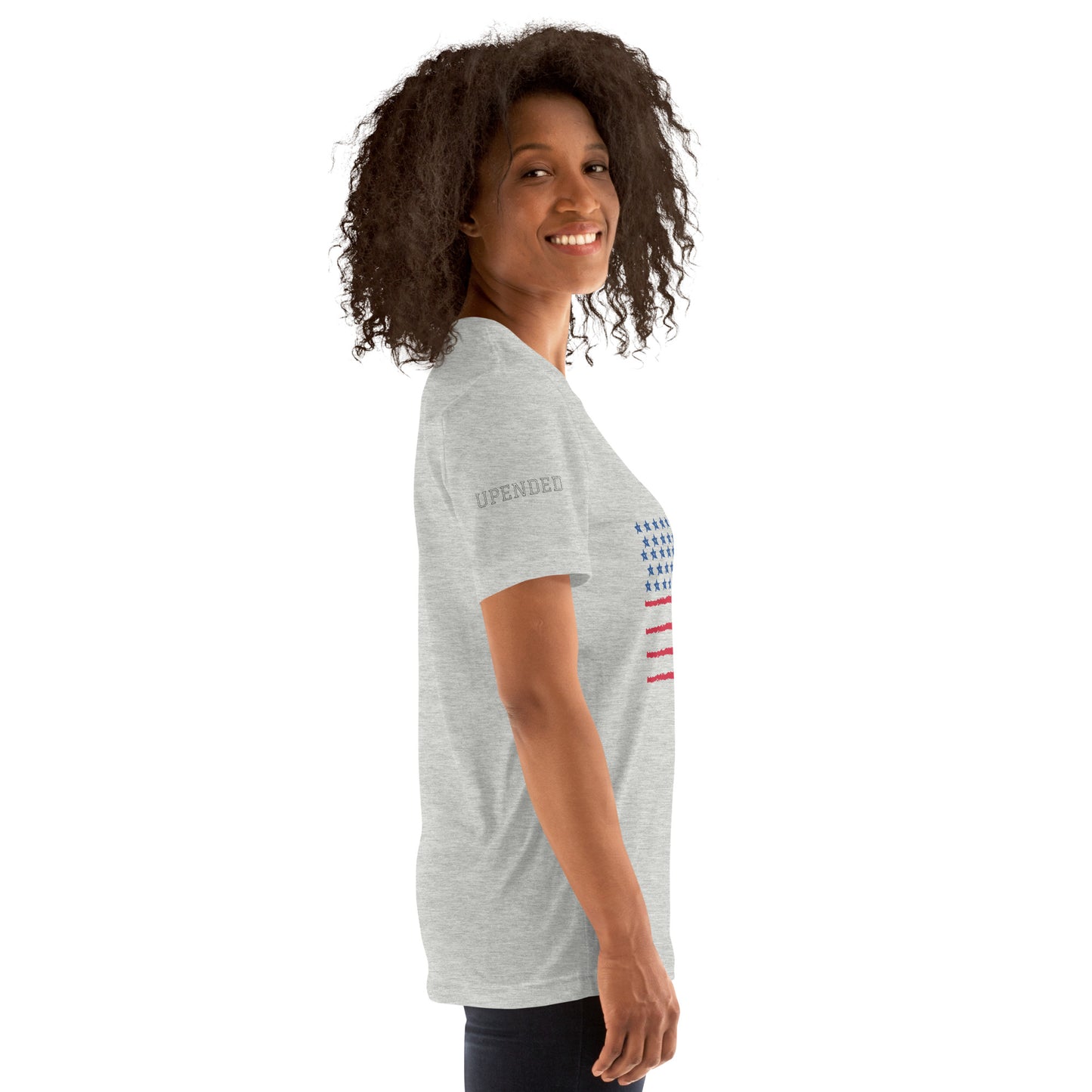 Upended Unisex t-shirt flag