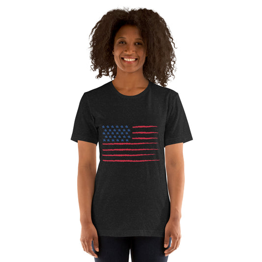 Upended Unisex t-shirt flag