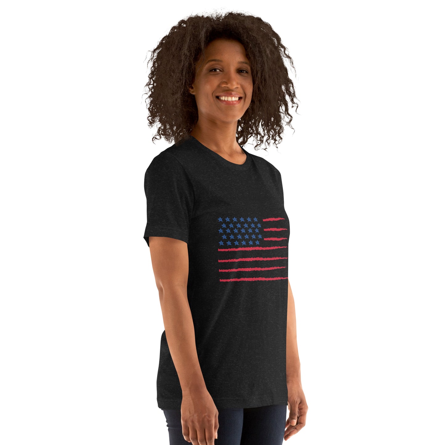 Upended Unisex t-shirt flag