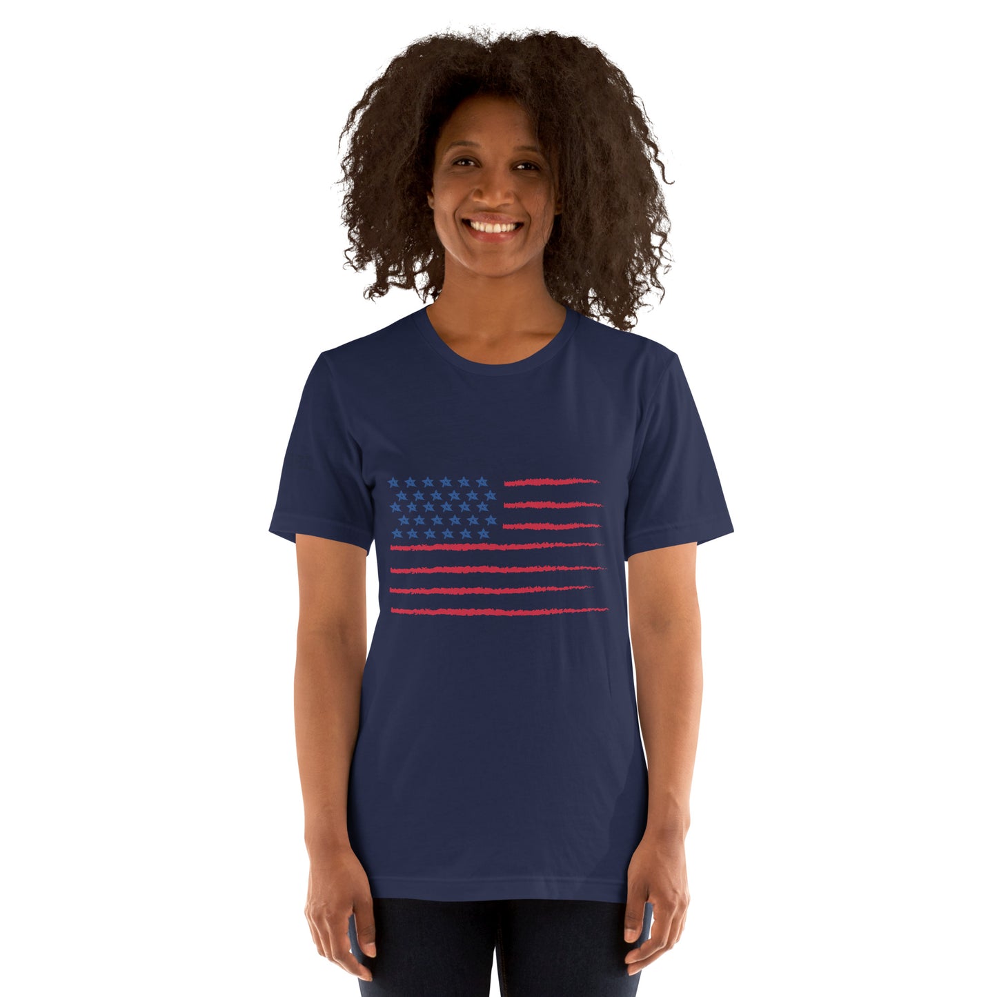 Upended Unisex t-shirt flag