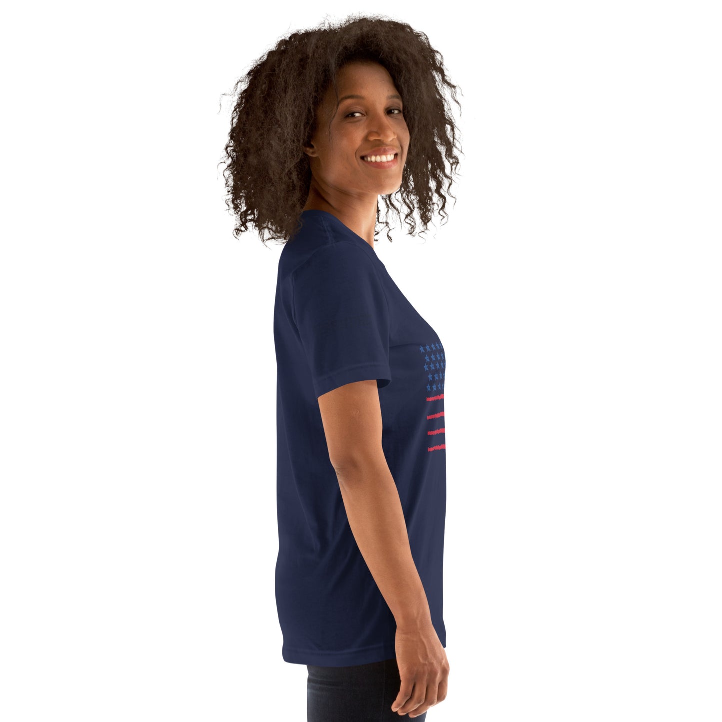 Upended Unisex t-shirt flag