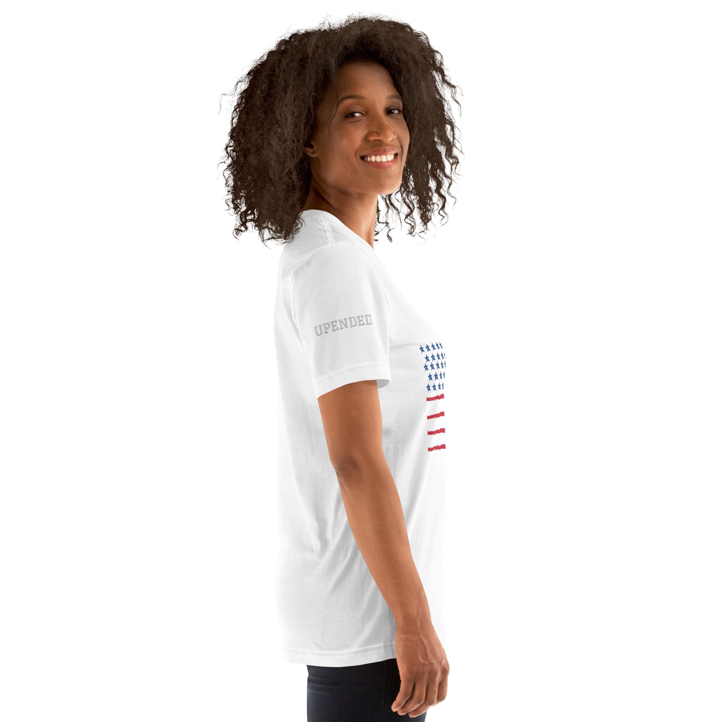 Upended Unisex t-shirt flag