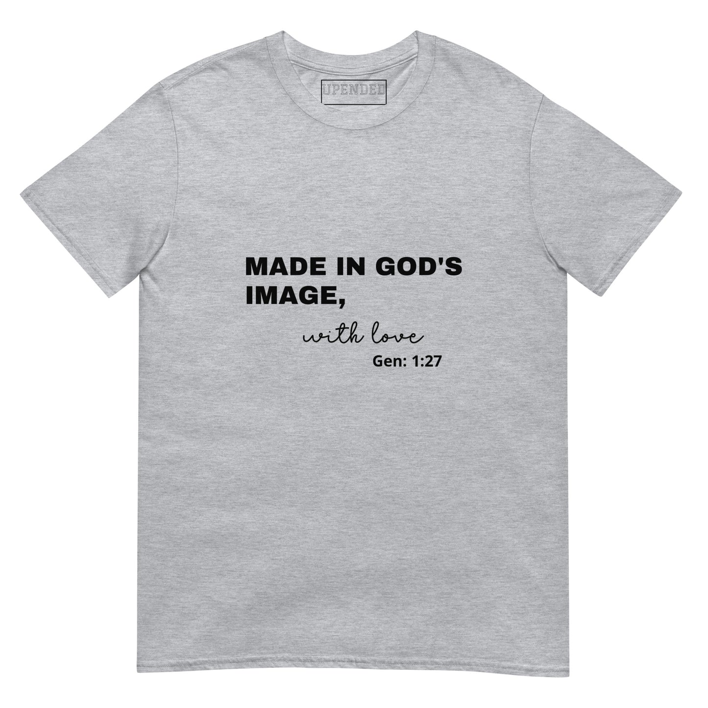 UPENDED SHORT-SLEEVE UNISEX T-SHIRT Gen 1:27